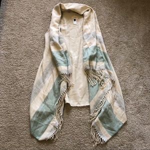 Cream scarf sweater